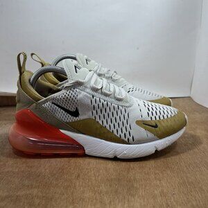 Nike Air Max 270 Flight Womens Size 9.5 Gold Athletic Shoes Sneakers AH6789-700